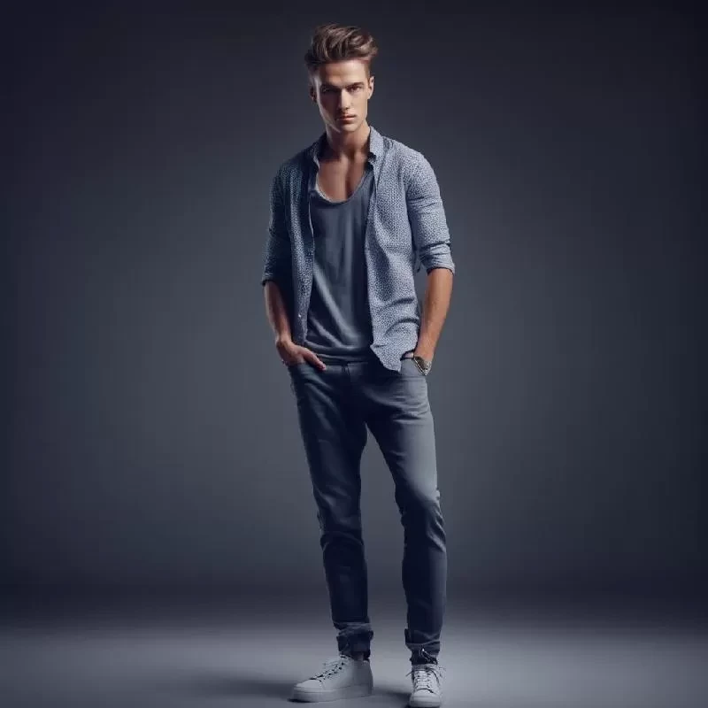 Рубашка в клетку с манжетами на пуговицах Рубашка в клетку с манжетами на пуговицах