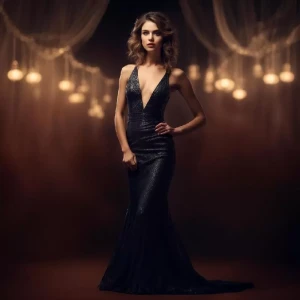 Облегающее платье с вырезом на спине Облегающее платье с вырезом на спине